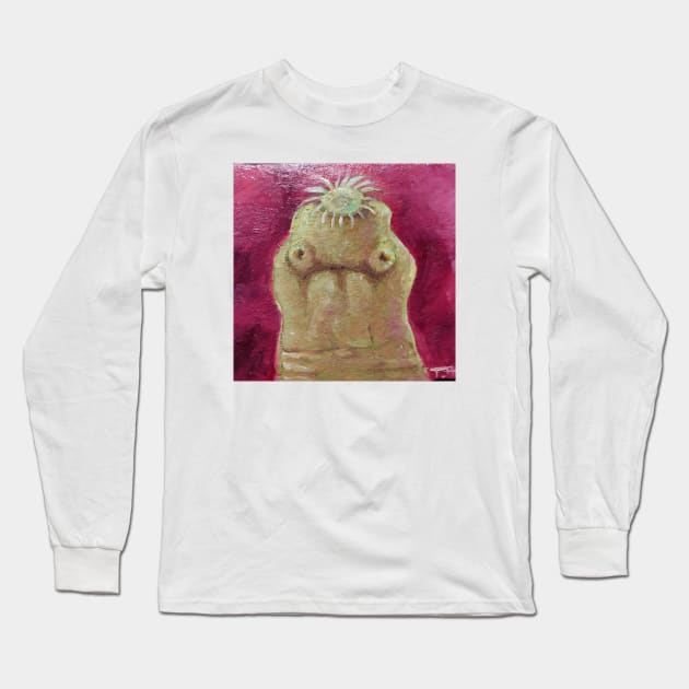 Cat Tapeworm Long Sleeve T-Shirt by drteebu